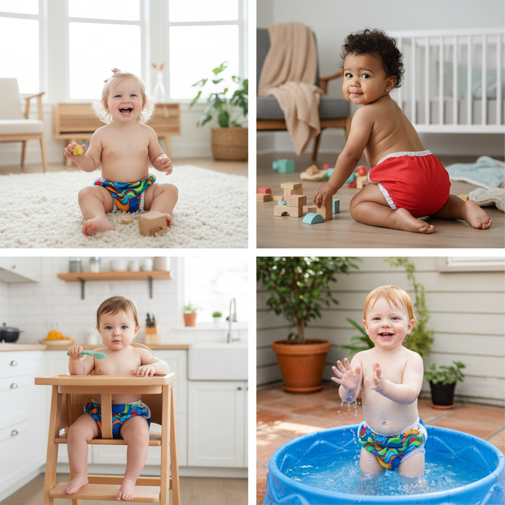 Babe Wella-Swim Diaper Large Blue