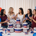 Bebe Wella-4th July Diaper Cake 3-Tier