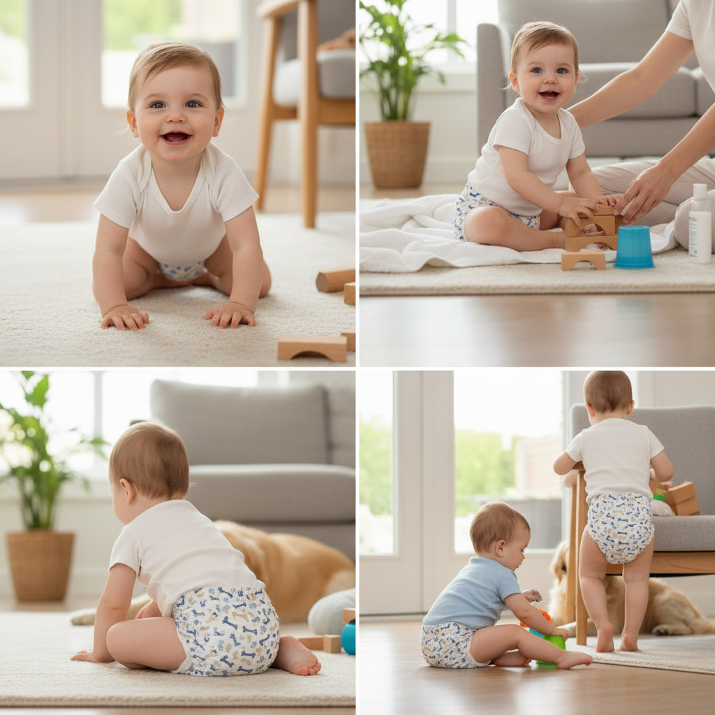 BebeWella-Birdseye Flatfold Cloth Diaper