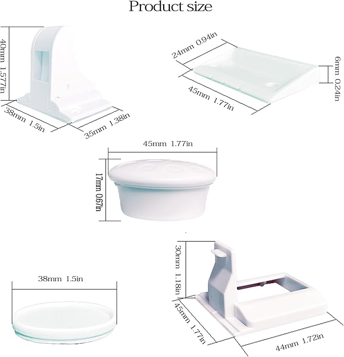 (12 Locks + 3 Keys) Withletune Child Safety Magnetic Cabinet Locks - Child Safety Drawer Lock Suitable for Kitchens cabinets and Storage cabinets - no Drilling Required Adhesive Installation.
