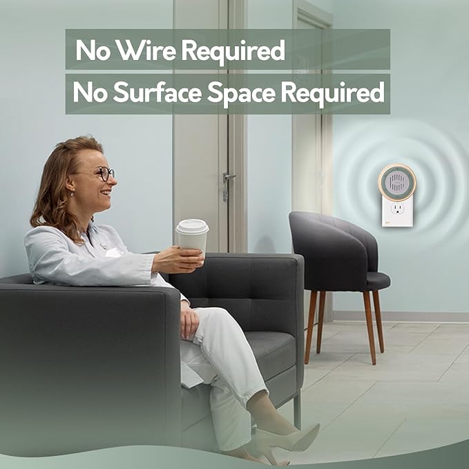 (3 Pack) Calm Me White Noise Machine for Office Privacy &amp Noise Canceling Plug in Wall Sound Machine for Therapy Office Used in Hospitals Clinics &amp Spas 20 Soothing Natural Sounds Compact D