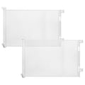 (2 Pack) Retractable Baby Gate for Stairs &amp Doorways55 Wide x 33.6 Tall Easy Installation Mesh Dog Gate for Indoor &amp Outdoor UsePet and Dog Safety Gate for Hallways(White)